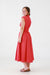 Party Glam Midi Dress in Red
