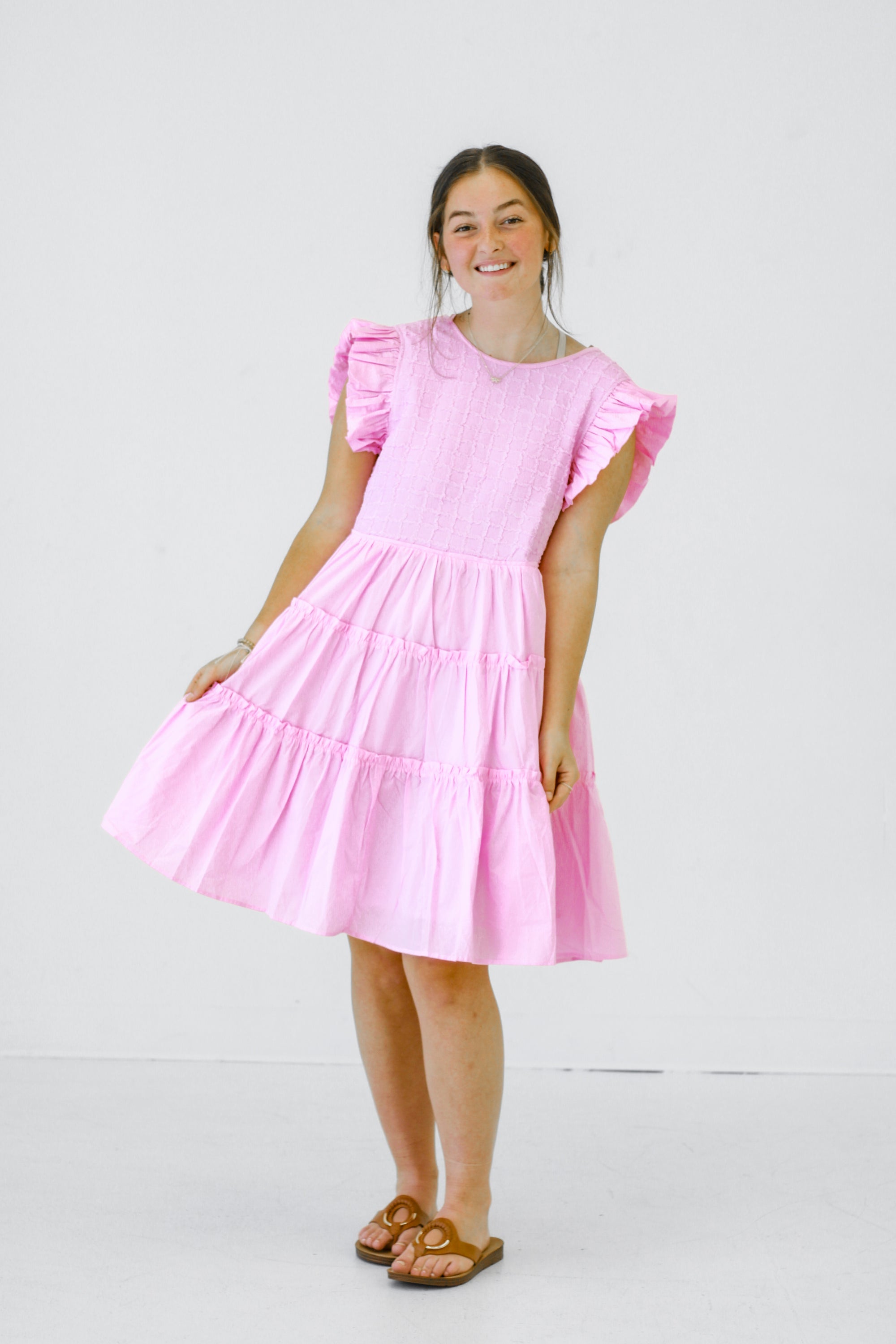 Summer Sunday Morning Dress in Pink