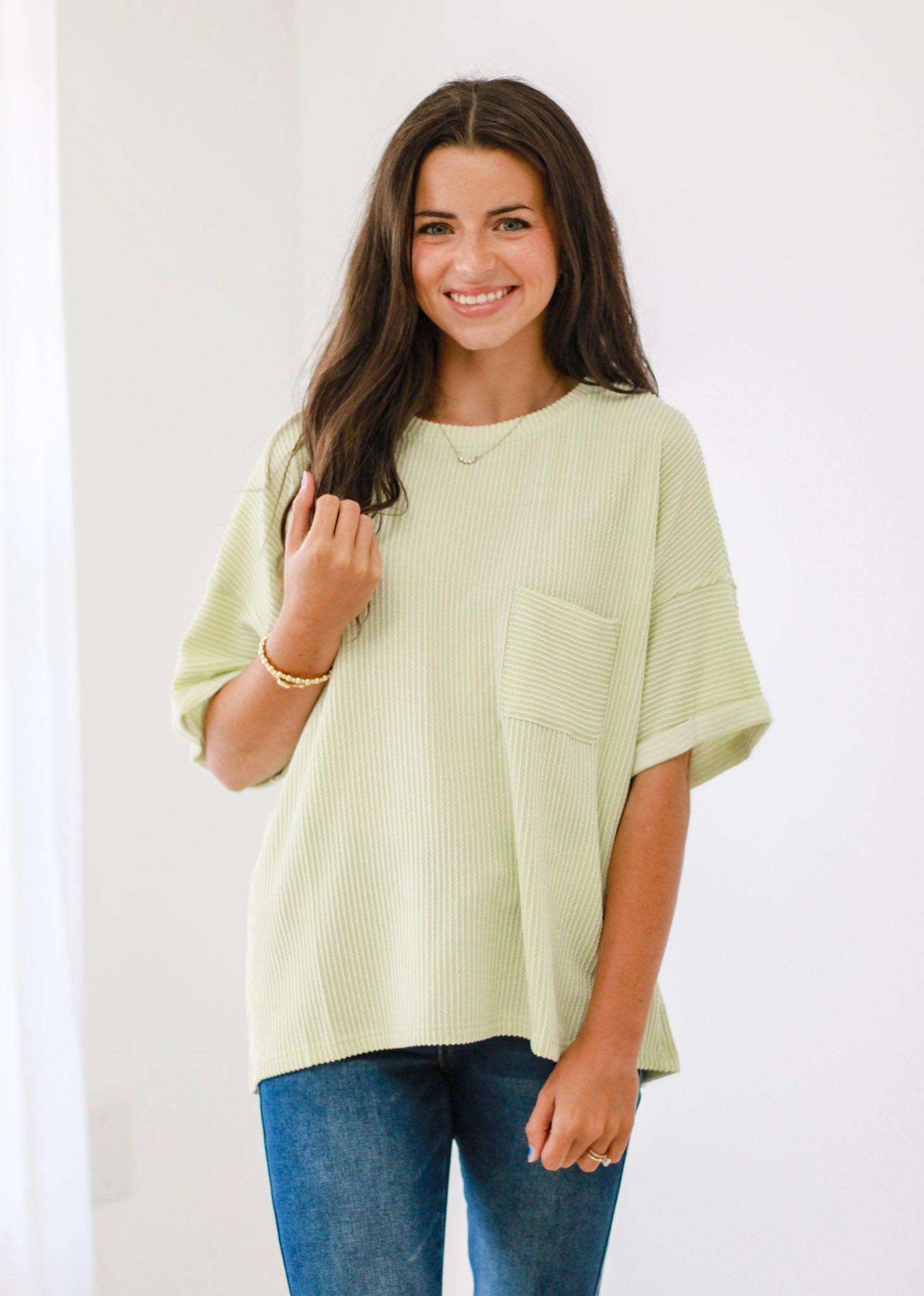 Minty Magic Ribbed Top