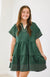 Radiant Days Dress in Hunter Green