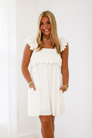 The Sweetheart Dress in White