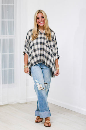 Autumn Blessings Flannel Top