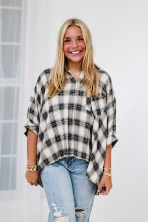 Autumn Blessings Flannel Top