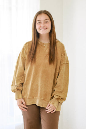 Close to Me Pullover in Camel