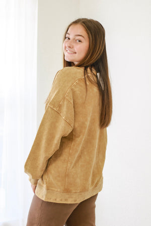 Close to Me Pullover in Camel