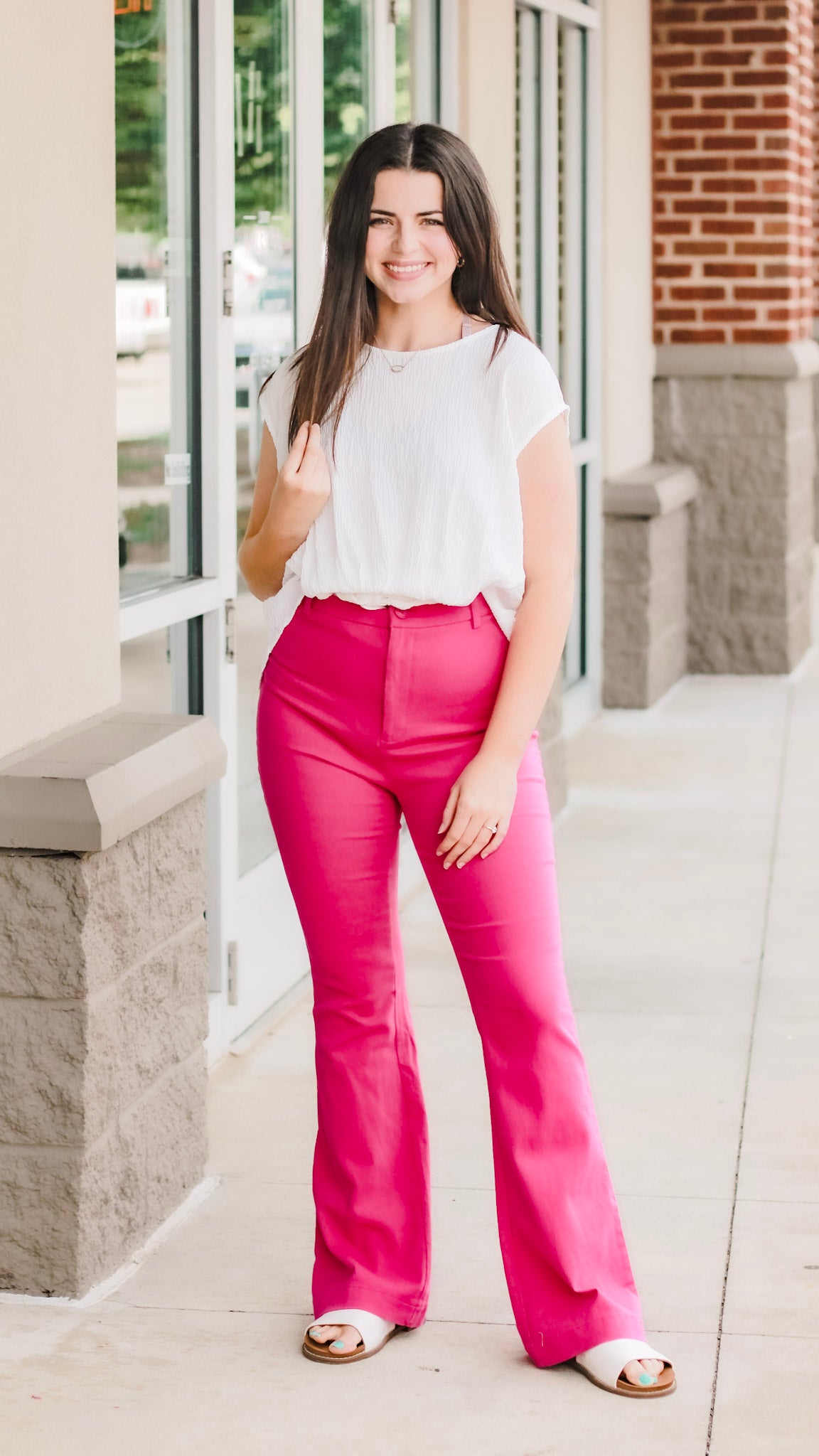 Pretty in Pink - Flare Jeans