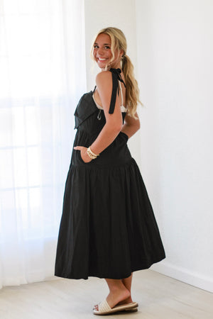 Black Beauty Bow Front Dress