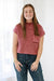 Trendy Vibes Cropped Sweater in Cabernet