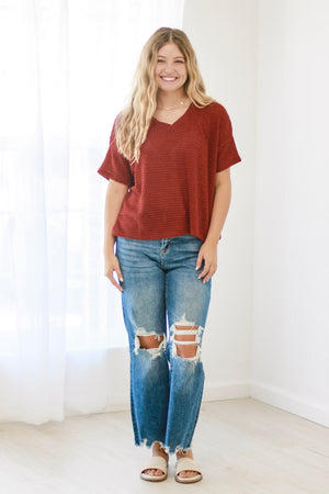 So Perfect Basic Tee in Rust