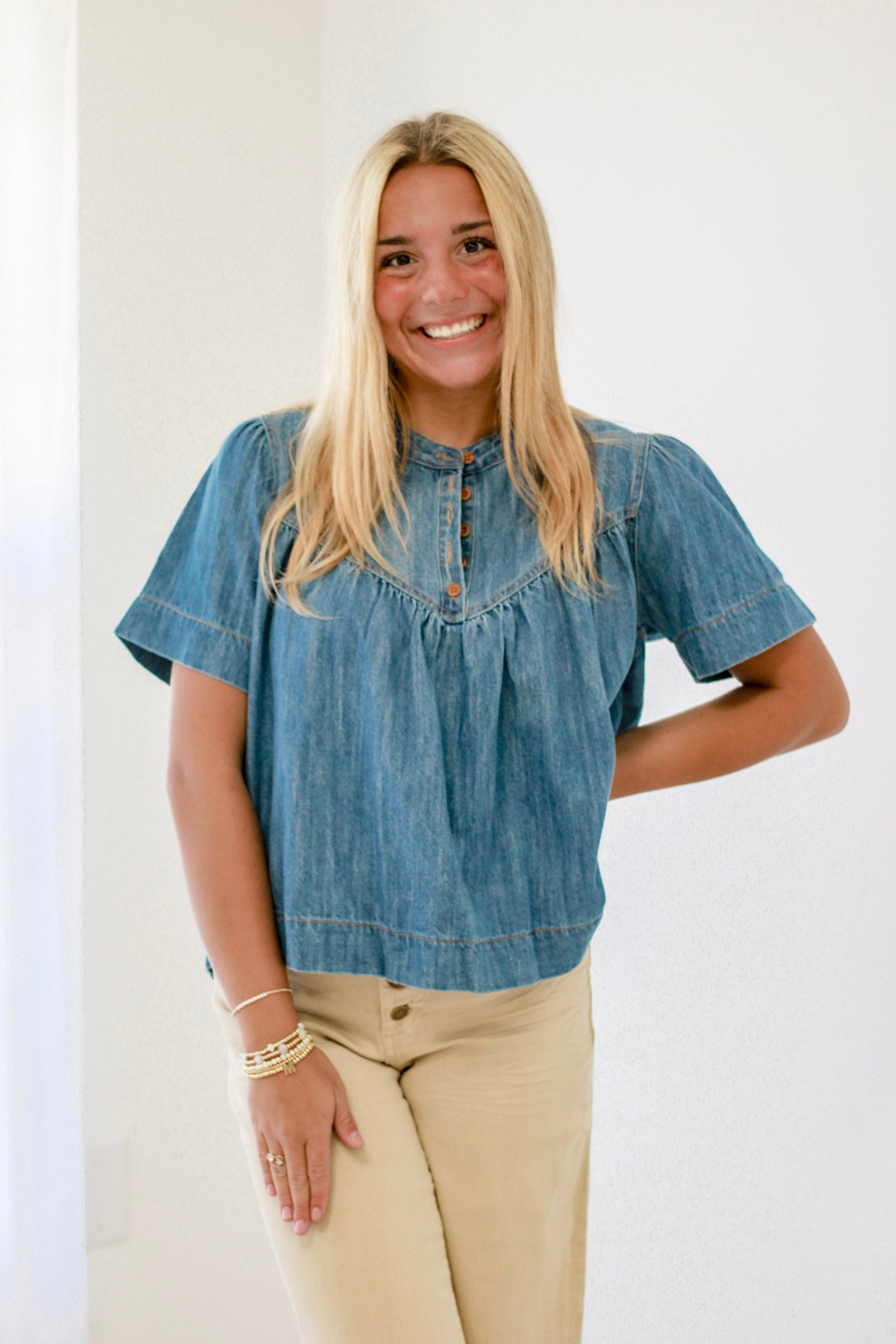 Day Date Denim Top