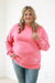 This is the One Comfy Pullover in Watermelon