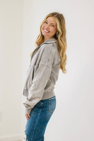 Getting Cozy Zip-Up Sweatshirt