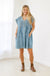 Midnight Drive Dress in Denim