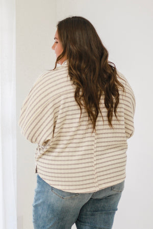 Count Me in Striped Pullover by Bucketlist