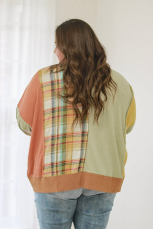 Almost Maybe Patchwork Top