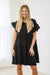 Chasing You Tiered Dress in Black