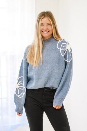 Blooming in Fall Floral Sweater