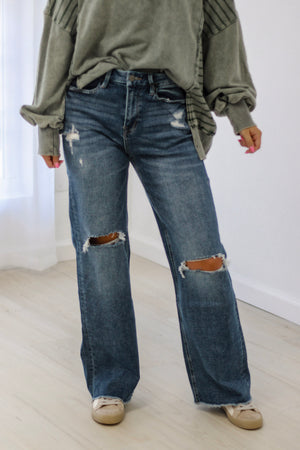 Super High Wide Leg Jeans by Mica