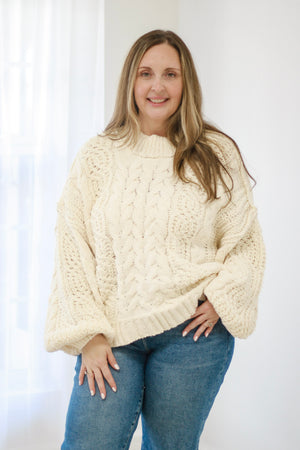 Dreaming of Fall Sweater in Cream