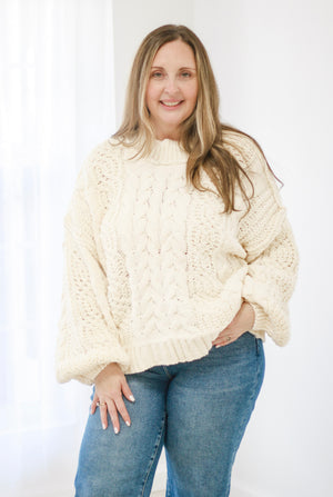 Dreaming of Fall Sweater in Cream