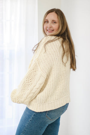 Dreaming of Fall Sweater in Cream