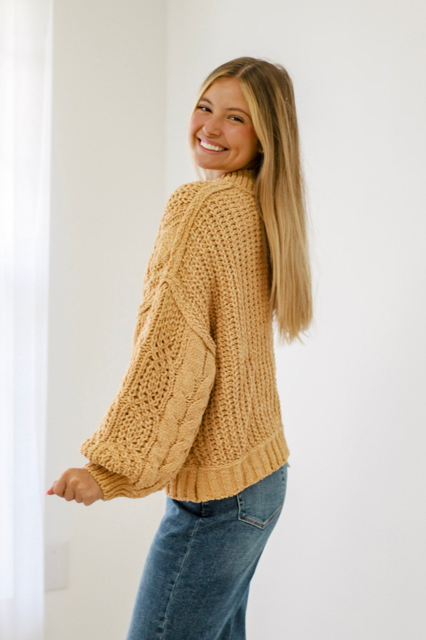 Dreaming of Fall Sweater in Honey