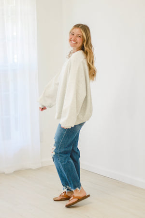 Weekend Getaway Oversized Scuba Sweatshirt by Bucketlist