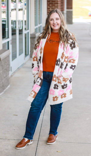 Fall Floral Fashionable Cardigan