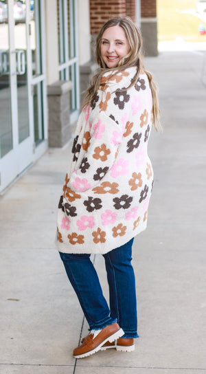 Fall Floral Fashionable Cardigan