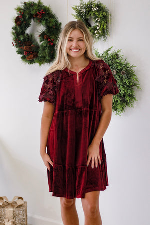 Sugar Plum Fairies Velvet Dress