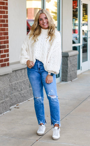 Dreaming of Fall Sweater in Cream