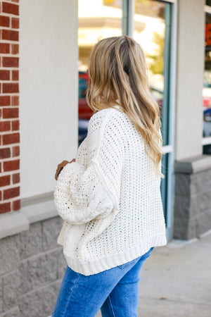 Dreaming of Fall Sweater in Cream