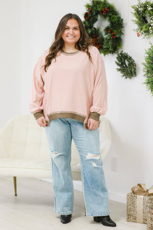 Blushing Favorite Oversized Pullover