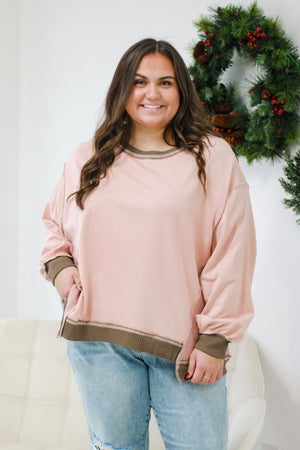 Blushing Favorite Oversized Pullover