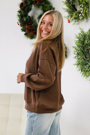 Everyday Scuba Pullover Doorbuster in Brown