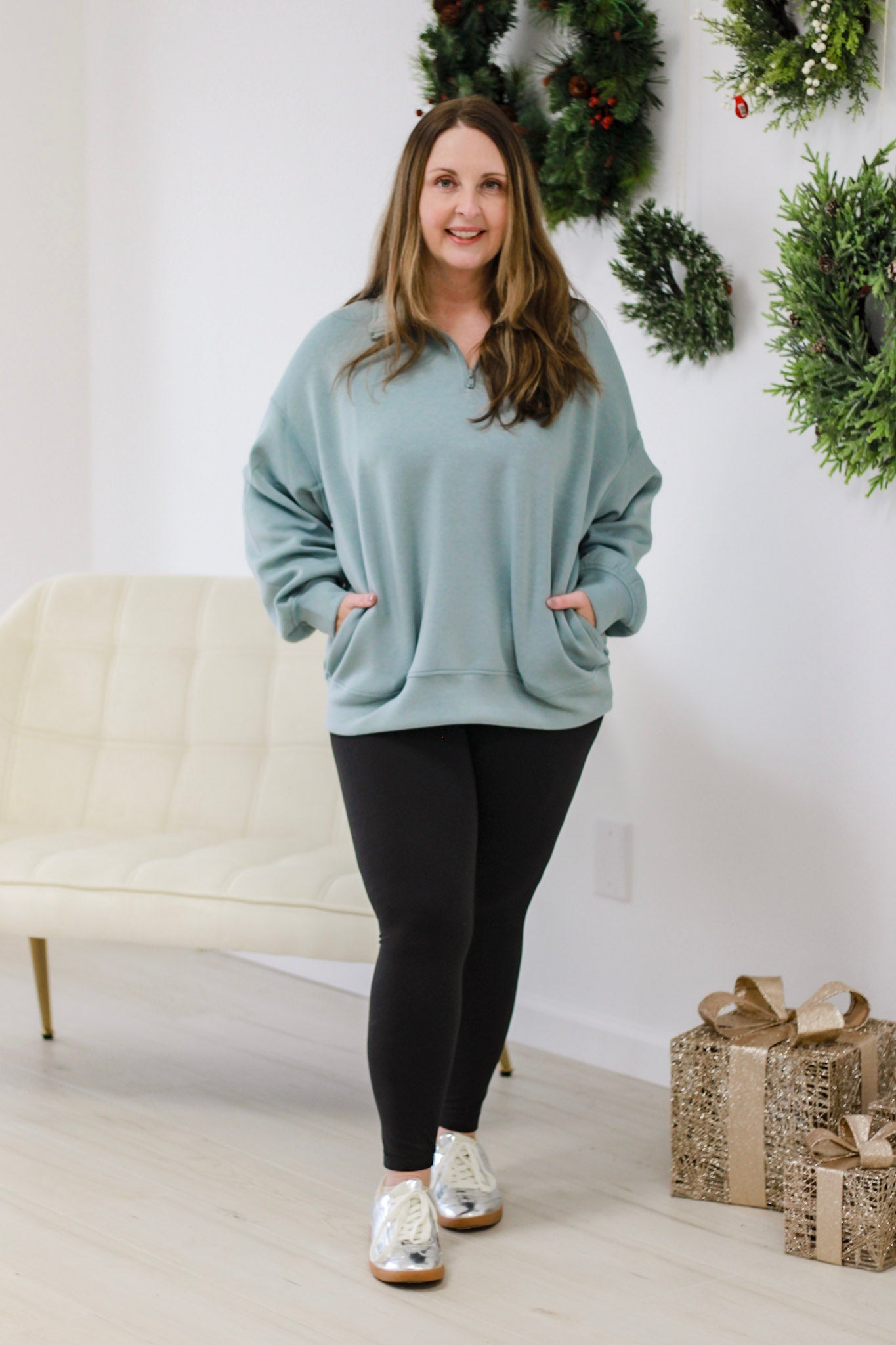 Everyday Scuba Pullover Doorbuster in Dusty Blue