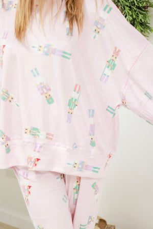 Pink Toy Soldier Pajama Set by Peach Love