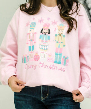 Merry Christmas Nutcracker Spangle Tee