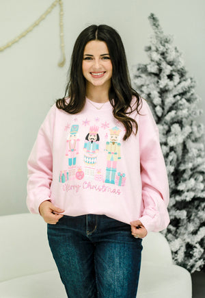 Merry Christmas Nutcracker Spangle Tee