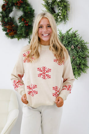 Winter Cheer Snowflake Sweater