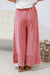 Stand Up Gal Wide Leg Pants in Boho Red