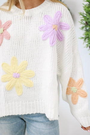 Soft & Sweet Floral Sweater