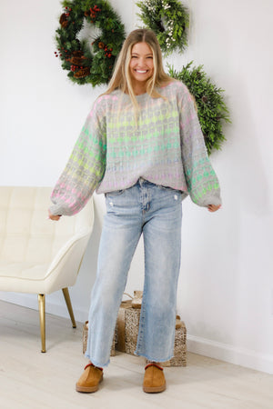 A Burst of Color Sweater