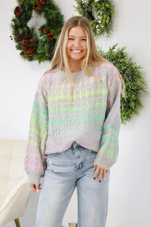 A Burst of Color Sweater