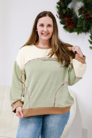 Heavenly Soft Sage Pullover by Oli & Hali