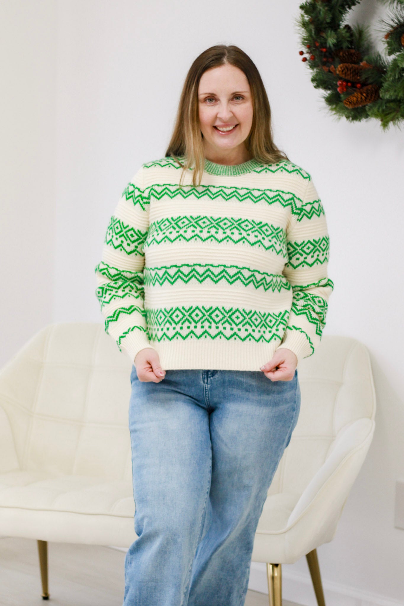 Winter Wonderland Sweater in Green