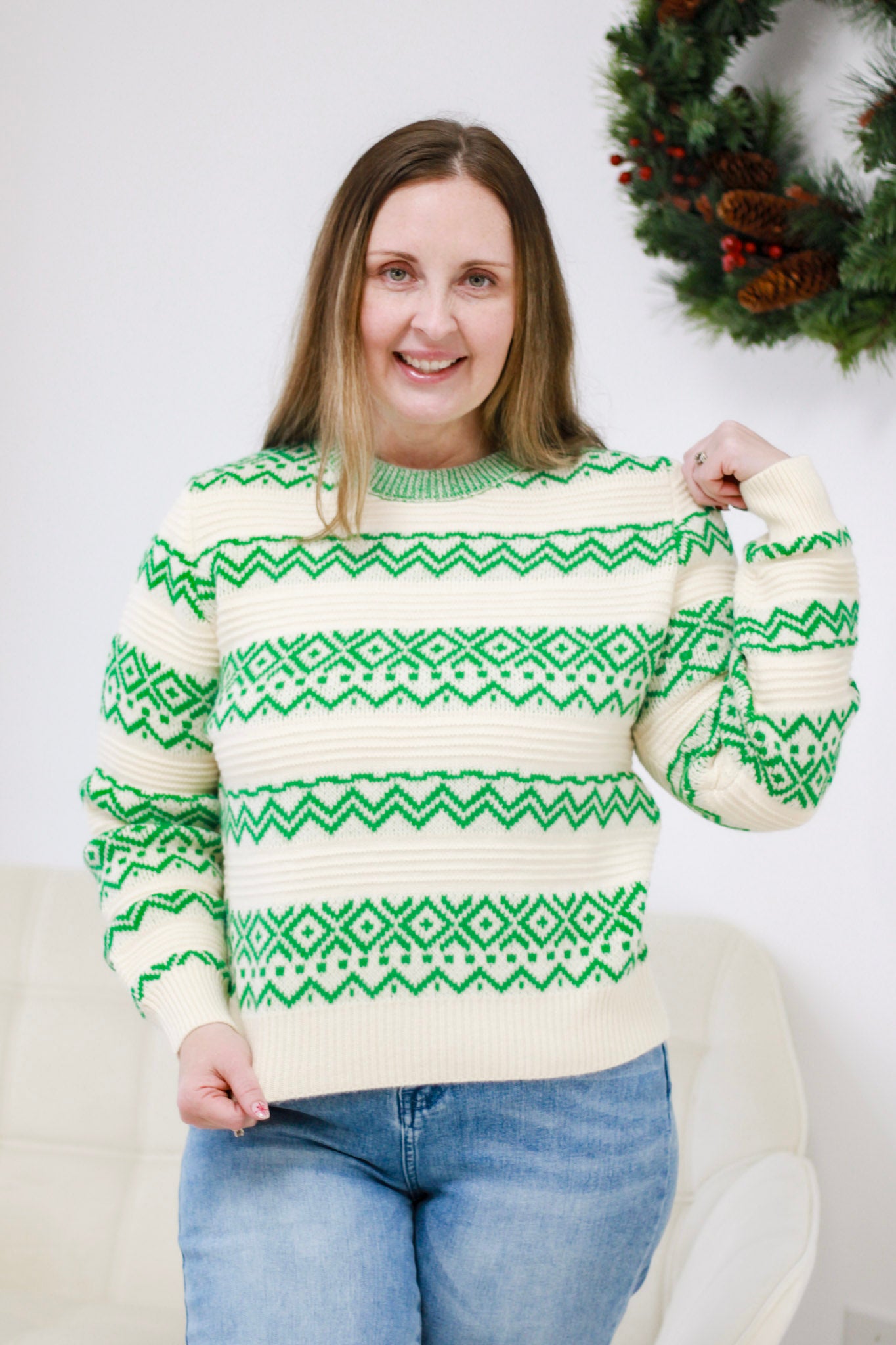 Winter Wonderland Sweater in Green