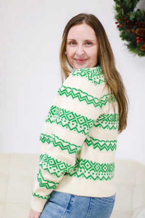 Winter Wonderland Sweater in Green