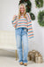 Bound To Find Out Stripe Sweater in Tangerine