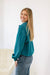 Scuba Half-Zip Sweatshirt in Teal